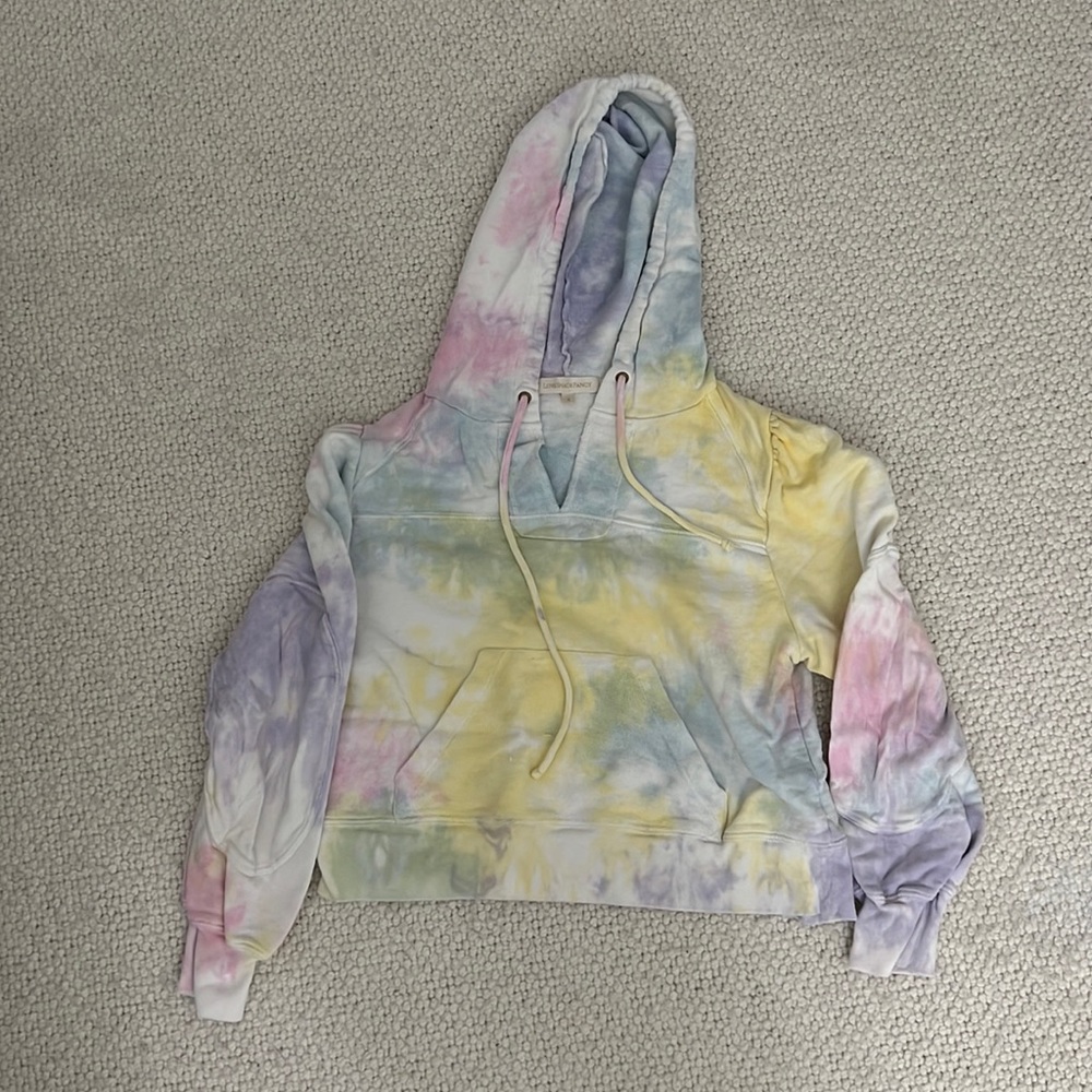 Loveshackfancy Kirby Tie-Dyed Cotton Jersey Hoodie